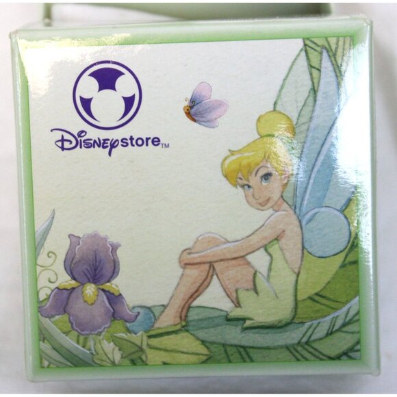 Disney Store Tinkerbell Watch Purple pearlescent Leather Band Square Face - Picture 5 of 9